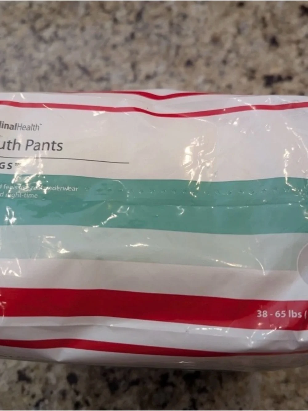 Cardinal Health Youth Pants Pull Up Diaper for Kids size S/M (38-65 lbs) 17 ct
